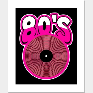 PINK Vinyl 1980 Retro Posters and Art